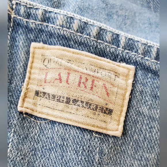 LAUREN RALPH LAUREN WOMEN'S LIGHT WASH DENIM CHORE COAT JACKET MEDIUM - Picture 5 of 9